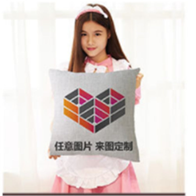 KTX-778003 Cartoon-Themed Thick Cotton Linen Pillow with PP Cotton Filling