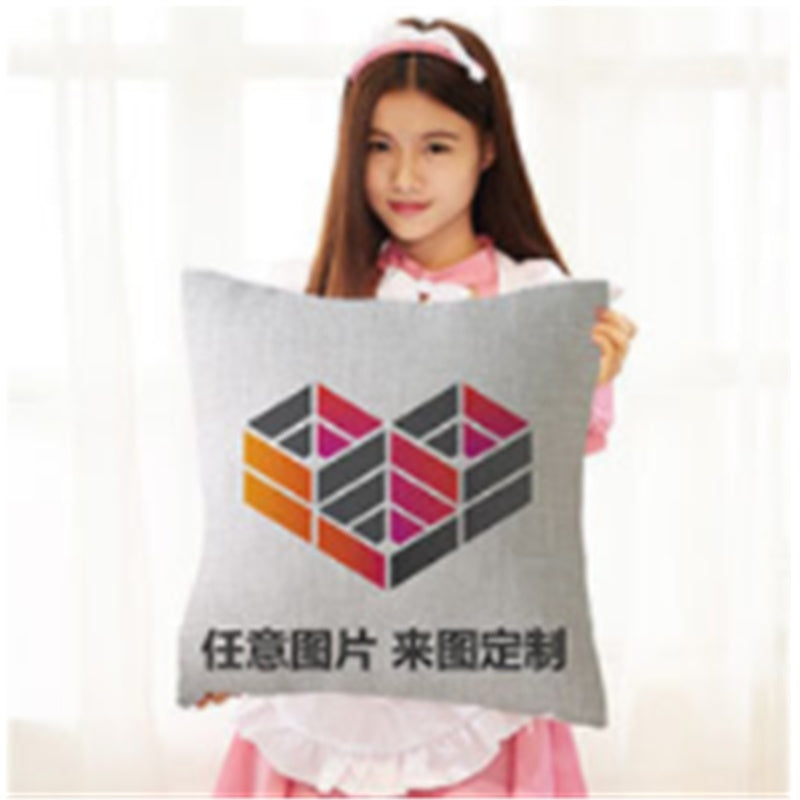 KTX-778003 Cartoon-Themed Thick Cotton Linen Pillow with PP Cotton Filling