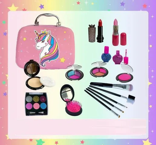 KTX-778003 Kids Unicorn Makeup Set | Educational Role Play Cosmetic Toy for Ages 2-13