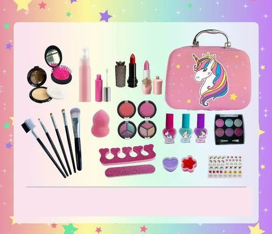 KTX-778003 Kids Unicorn Makeup Set | Educational Role Play Cosmetic Toy for Ages 2-13