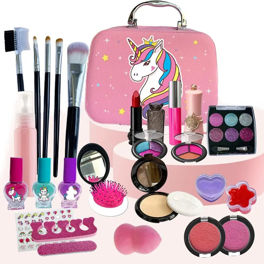 KTX-778003 Kids Unicorn Makeup Set | Educational Role Play Cosmetic Toy for Ages 2-13