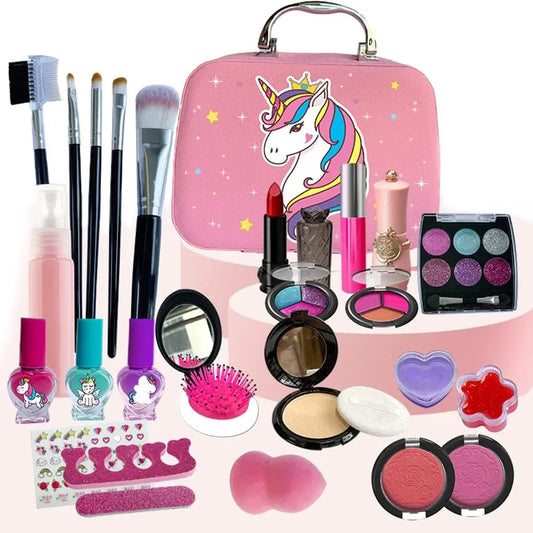 KTX-778003 Kids Unicorn Makeup Set | Educational Role Play Cosmetic Toy for Ages 2-13