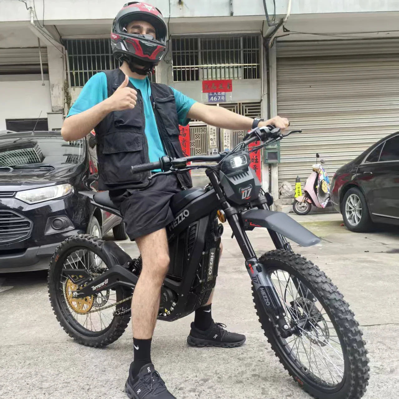 KTX-778259 72V 13000W Electric Enduro Dirt Bike with 400Nm Torque, 150km Range, and Hydraulic Disc Brakes