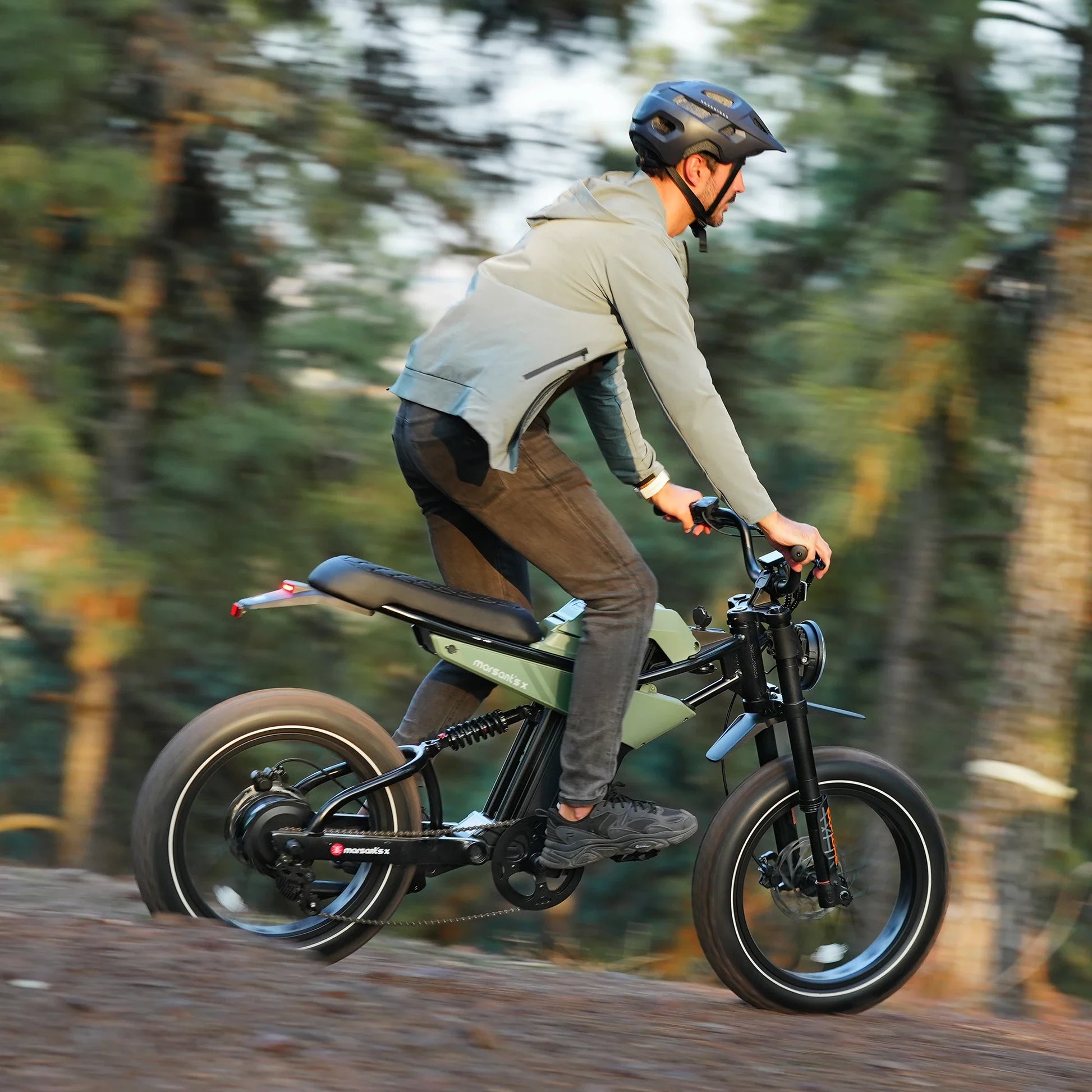 KTX-779027 Electric Double Suspension Fat Tire Bike with 48V 20Ah Battery and Torque Sensor