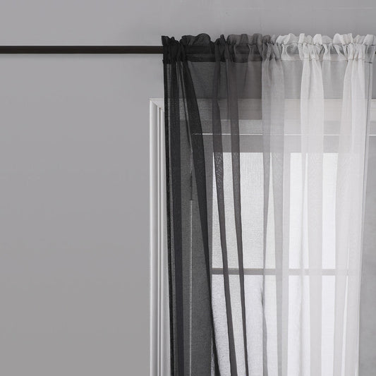 KTX-779027 Gradient Color Linen-like Curtain for Windows - Various Sizes Available