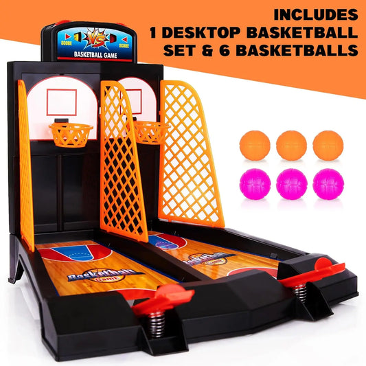 KTX-779155 Desktop Arcade Basketball Shooting Game for Kids - Mini Tabletop Basketball Fun