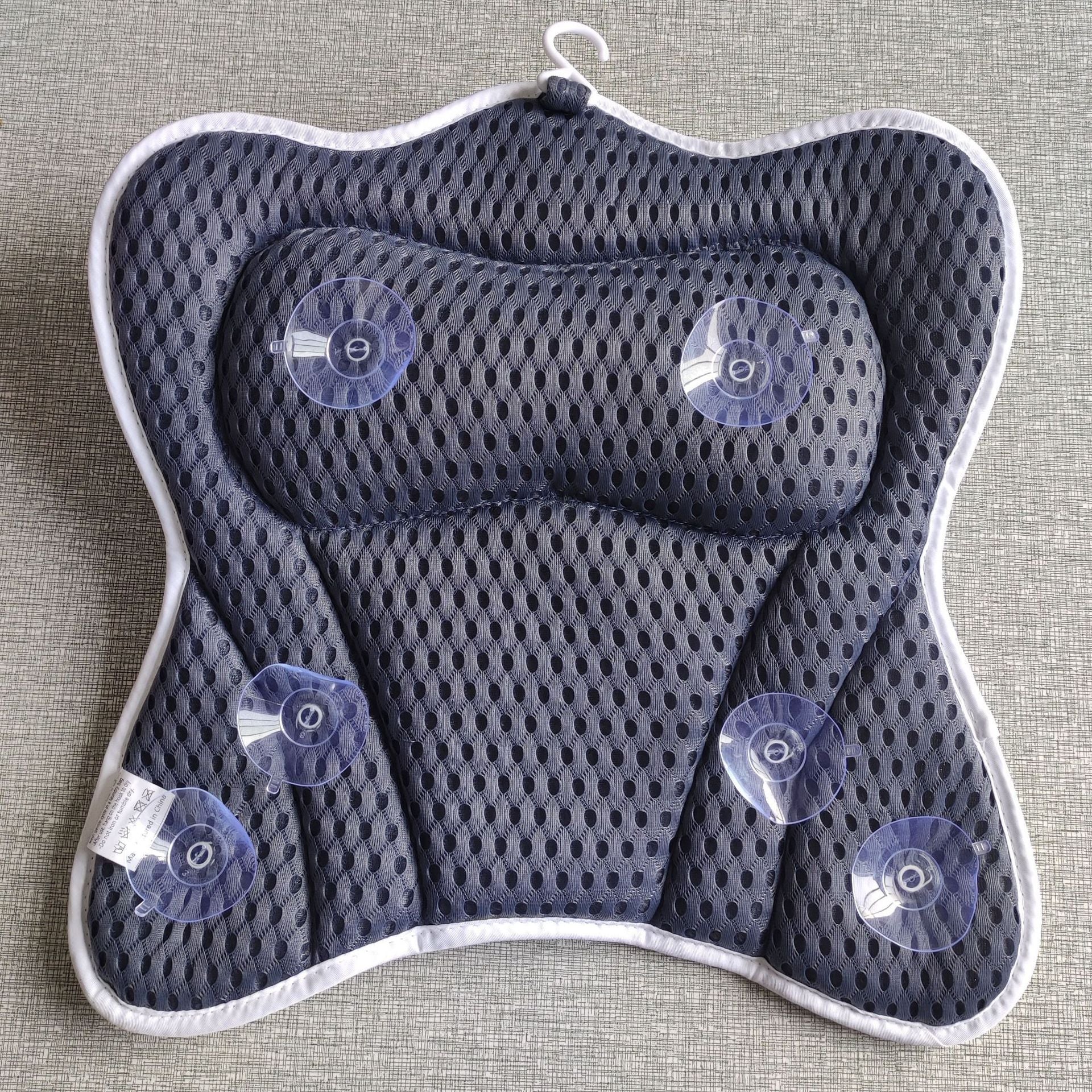 KTX-779283 4D Modern Polyester Butterfly Bathtub Pillow with Suction Cup - 40x40cm