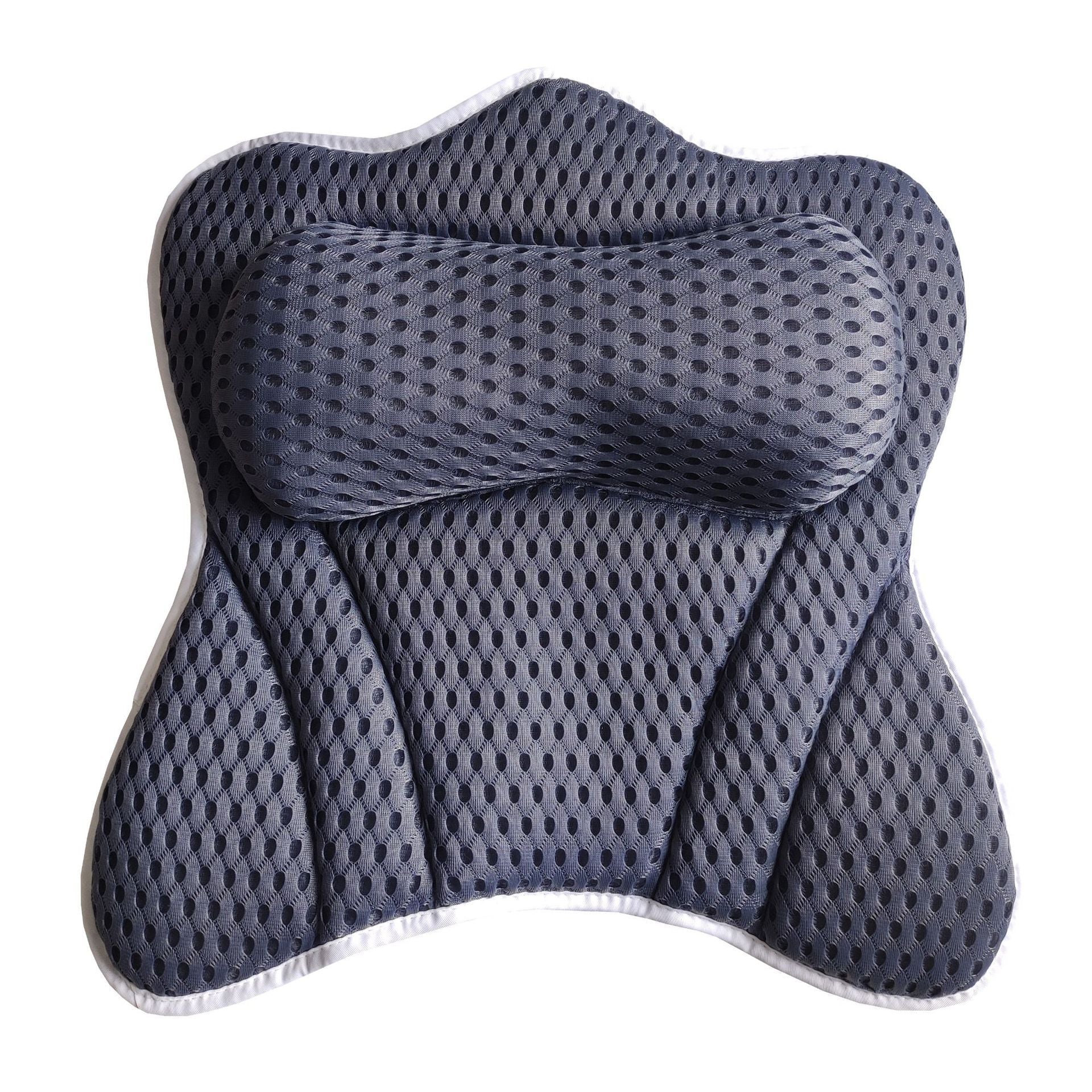 KTX-779283 4D Modern Polyester Butterfly Bathtub Pillow with Suction Cup - 40x40cm