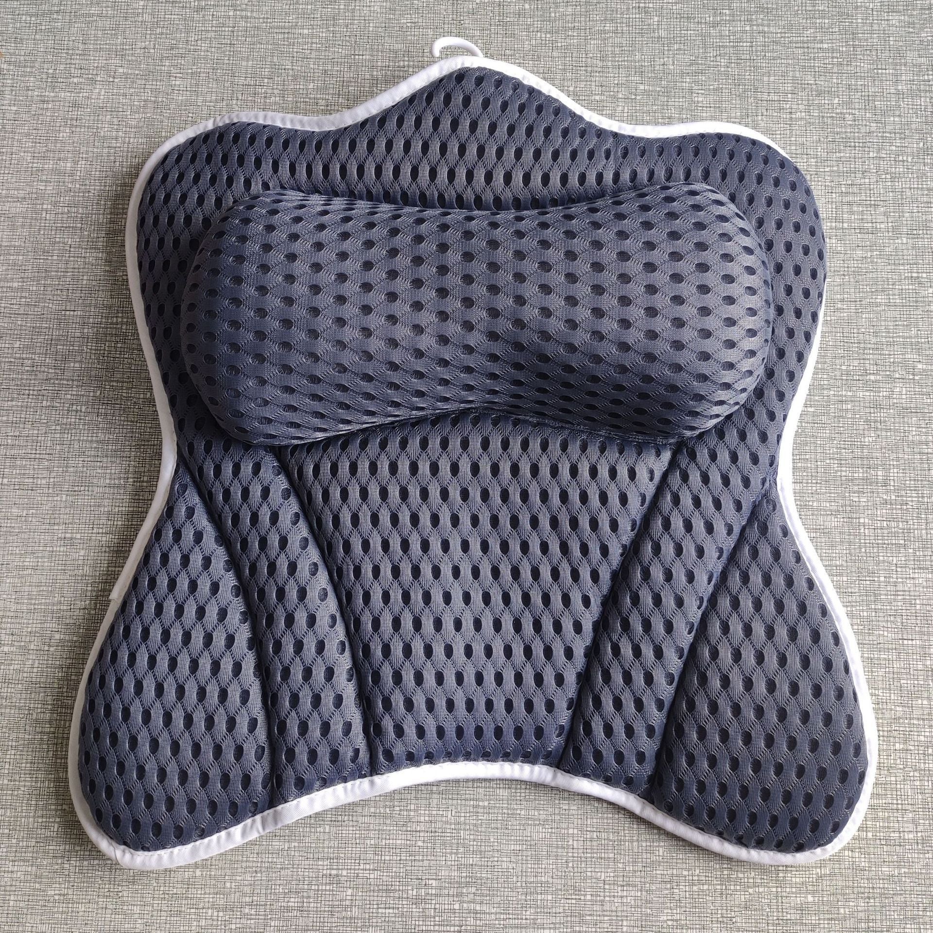 KTX-779283 4D Modern Polyester Butterfly Bathtub Pillow with Suction Cup - 40x40cm