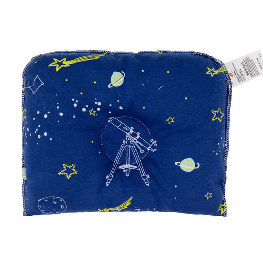 KTX-780307 Correct Head Shape Kid Pillow - Flannel Cotton and Polyester Fiber Sleeping Bag for Infants 0-12 Months