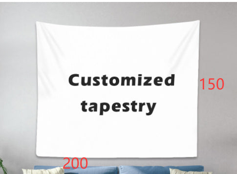 KTX-781331 Custom Digital Printing Tapestry Home Decor - Polyester Fabric, Multiple Sizes Available