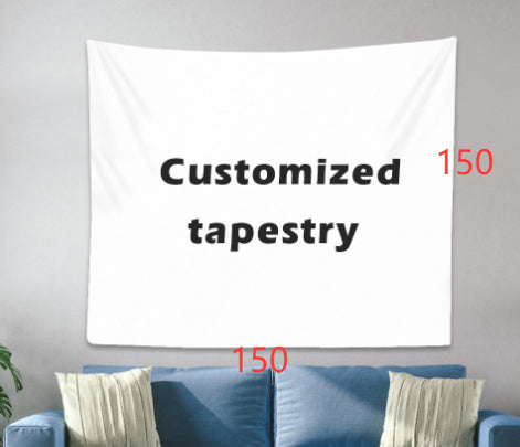 KTX-781331 Custom Digital Printing Tapestry Home Decor - Polyester Fabric, Multiple Sizes Available