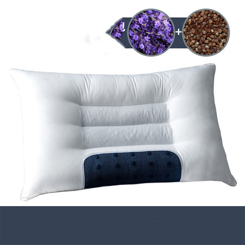 KTX-781459 Cervical Cotton & Buckwheat Seed Pillow with Magnet and Cassia Options