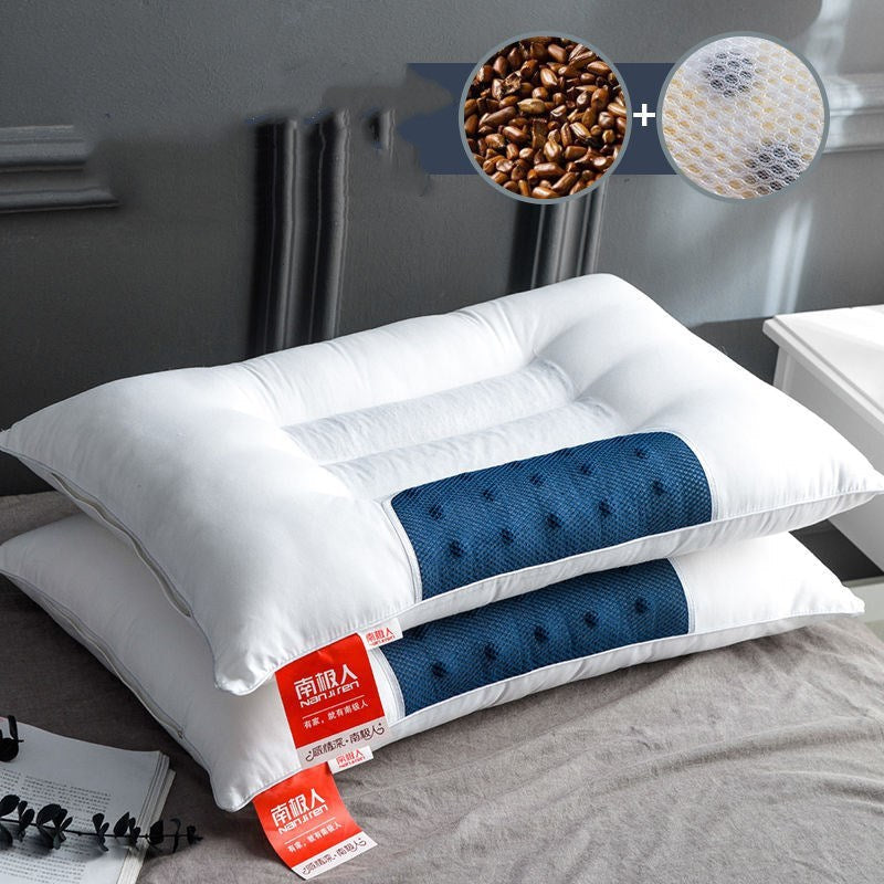 KTX-781459 Cervical Cotton & Buckwheat Seed Pillow with Magnet and Cassia Options