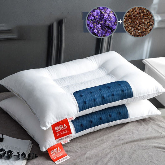 KTX-781459 Cervical Cotton & Buckwheat Seed Pillow with Magnet and Cassia Options