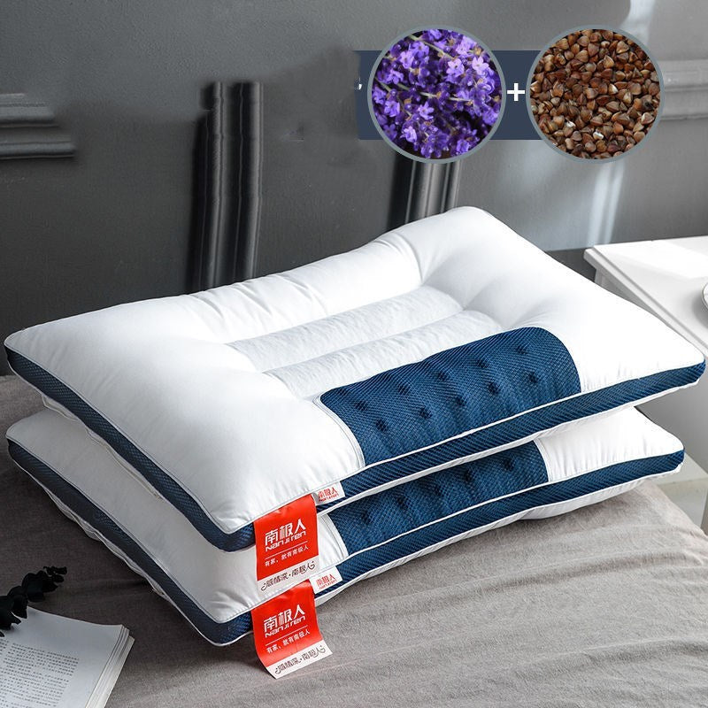 KTX-781459 Cervical Cotton & Buckwheat Seed Pillow with Magnet and Cassia Options