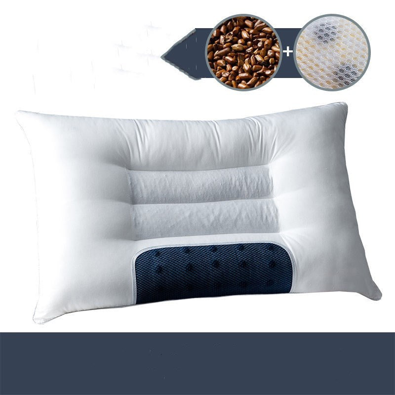 KTX-781459 Cervical Cotton & Buckwheat Seed Pillow with Magnet and Cassia Options