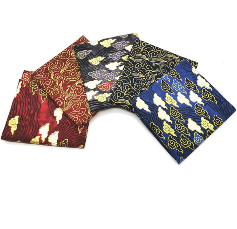 KTX-781459 Cotton Fabric Cloud Series for DIY Patchwork - 145cm Wide, 100% Cotton with Tie-Dye Design