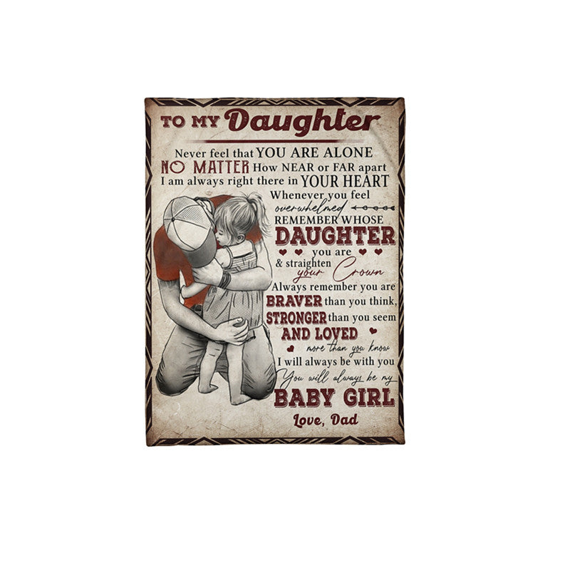 KTX-781459 Cozy All-Season Flannel Blanket - Ideal Gift for Daughters