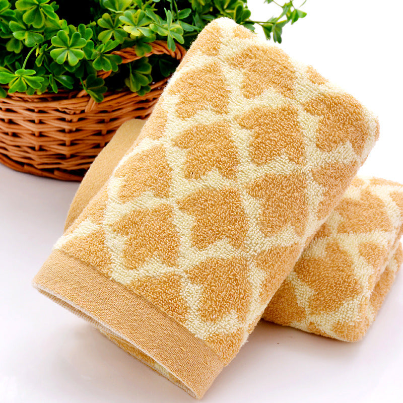 KTX-782355 Pure Cotton Thickened Absorbent Face Wash Towel - 34cm x 74cm in Dark Blue or Light Coffee