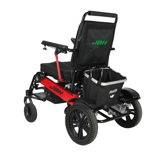 KTX-782803 Lightweight Foldable Electric Wheelchair with Removable Battery and Aluminum Alloy Frame
