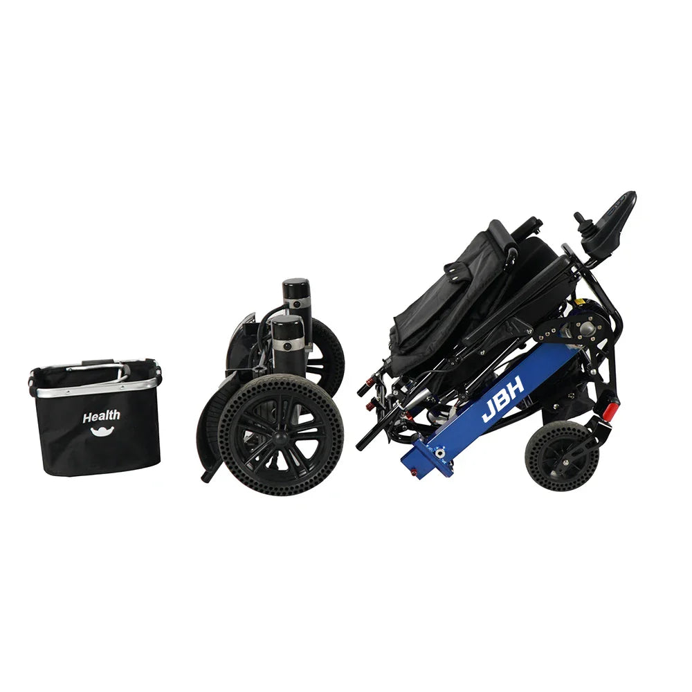 KTX-782803 Lightweight Foldable Electric Wheelchair with Removable Battery and Aluminum Alloy Frame