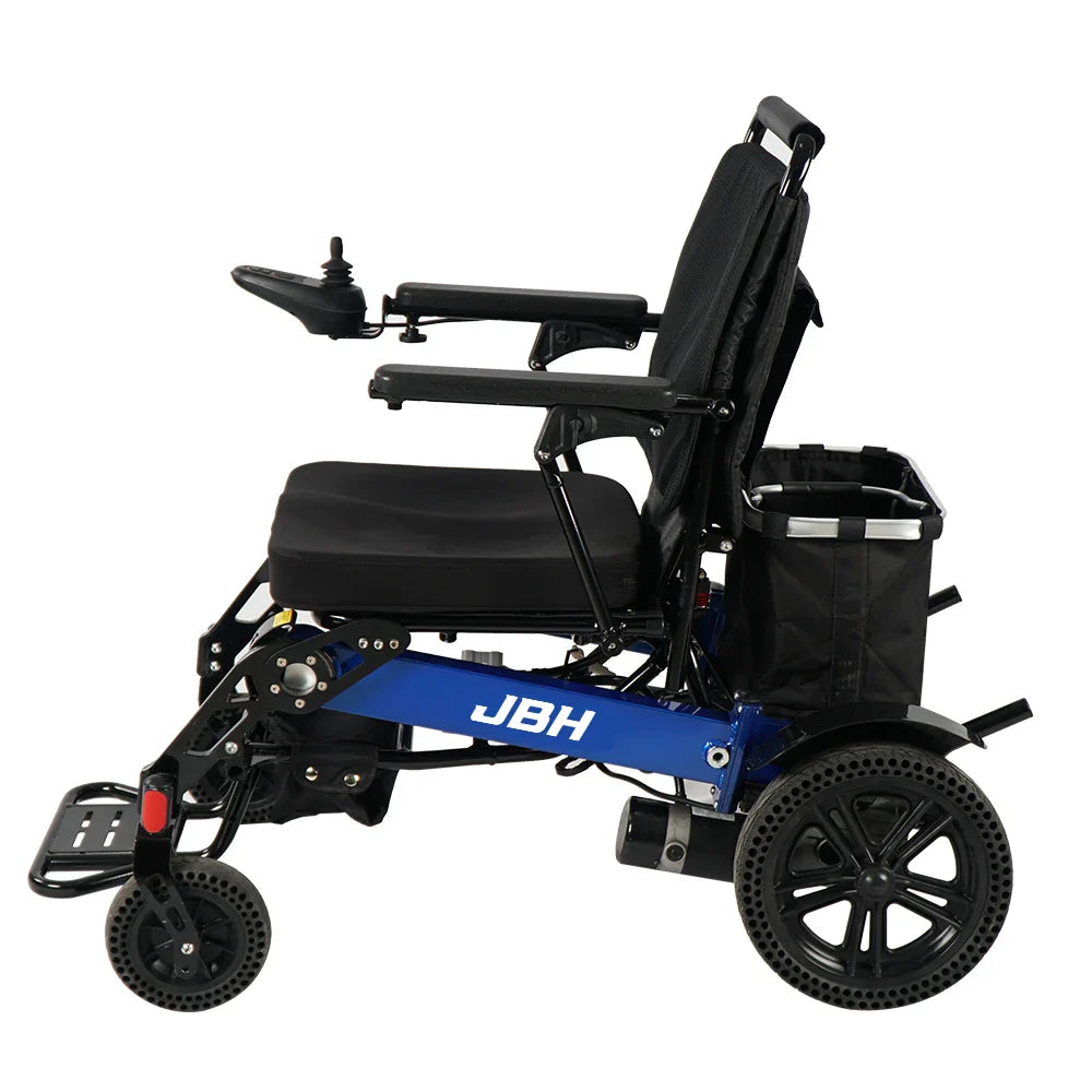 KTX-782803 Lightweight Foldable Electric Wheelchair with Removable Battery and Aluminum Alloy Frame