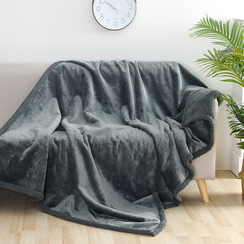 KTX-785363 Waterproof Flannel Blanket - Comfortable Cotton Velvet in Multiple Sizes
