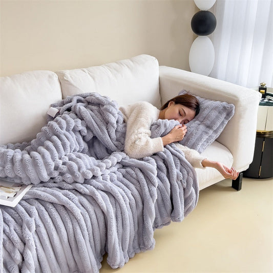 KTX-785555 Heavyweight Flannel Blanket in Solid Colors - Various Sizes Available