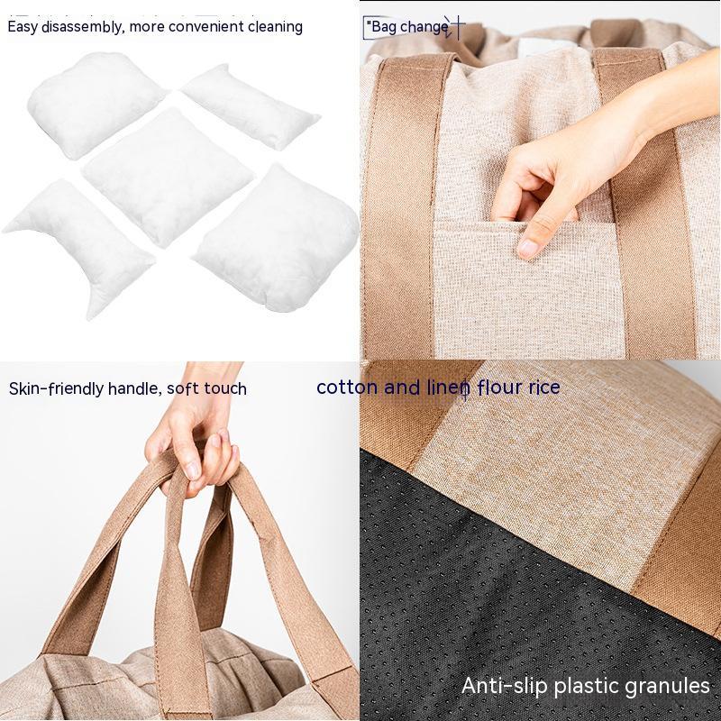 KTX-786515 Portable Light Brown Dog Kennel for Cars, Cloth Material, 44CM x 52CM