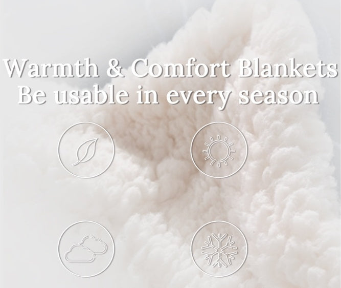 KTX-786707 Colorful Plush Cartoon Fleece Throw Blanket with Soft Crystal Velvet and Warm Sherpa Fleece Back