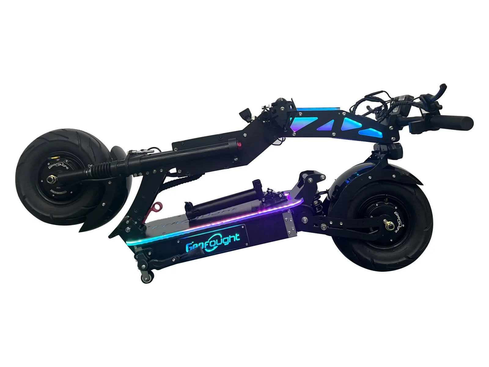 KTX-787731 Dual Motor 72V 10000W Electric Folding Scooter with Seat, NFC Start, and Full Suspension, Max Range 120km