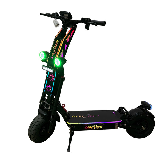 KTX-787731 Dual Motor 72V 10000W Electric Folding Scooter with Seat, NFC Start, and Full Suspension, Max Range 120km