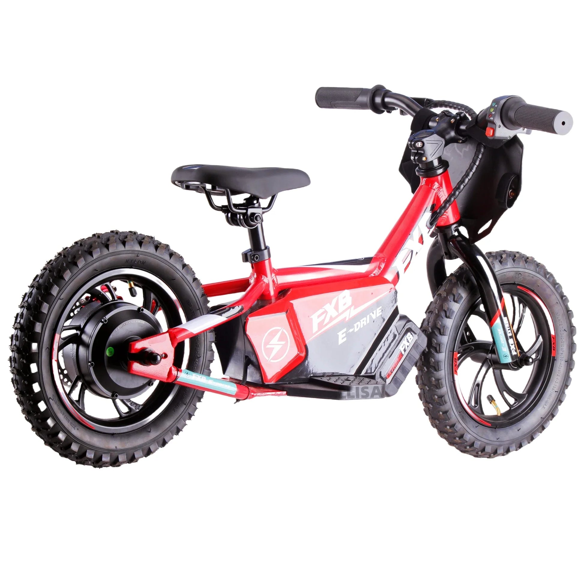 KTX-787795 Kids Electric Balance Bike, 36V 2.5Ah, 12"/16" Wheel Size, Aluminum Alloy Frame, Rear Disc Brake, 2 Speed, Up to 30 km/h
