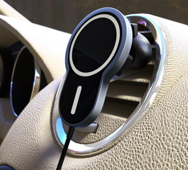 KTX-789587 Magnetic Wireless Car Charger for iPhone and Android Models - Fast Charging Support
