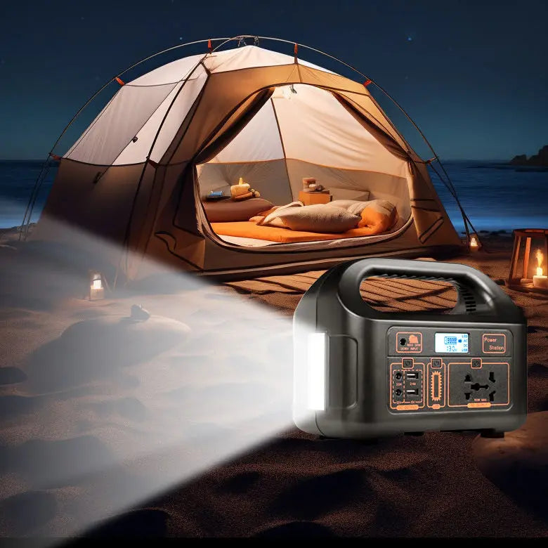 KTX-790035 150W Portable Solar Power Station with Dual AC Outputs for Outdoor Emergency Use