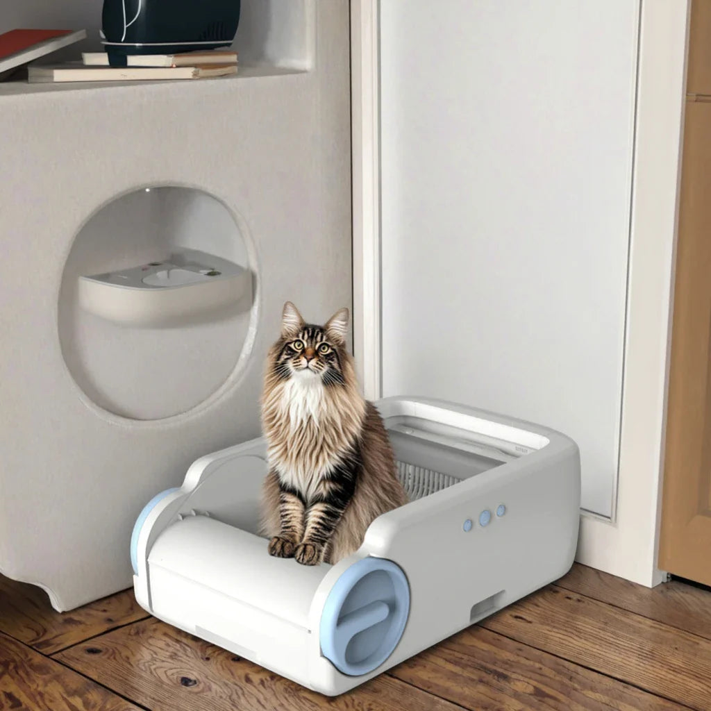 KTX-791123 Smart Automatic Cat Litter Box with APP Control and Easy Cleaning Features