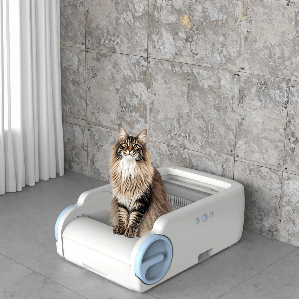 KTX-791123 Smart Automatic Cat Litter Box with APP Control and Easy Cleaning Features
