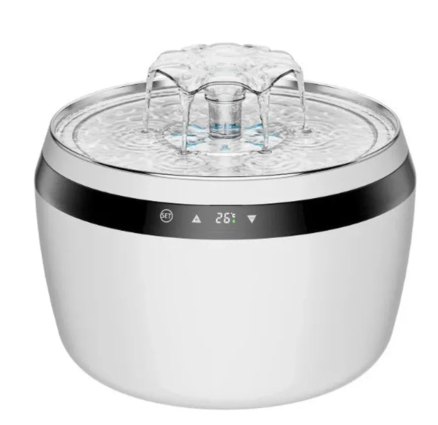 KTX-791443 Automatic 304 Stainless Steel Cat Water Dispenser with Temperature Control