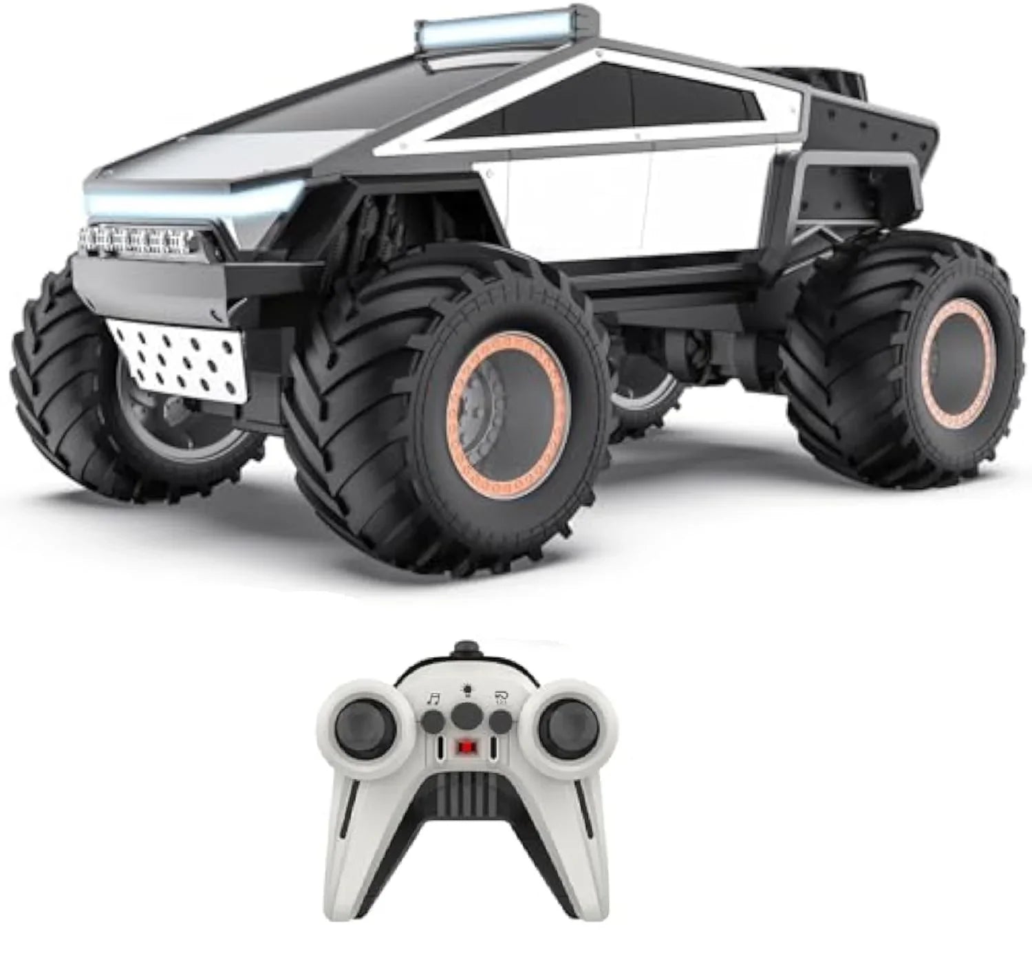 KTX-791507 Large-Scale Remote Control Cyber Truck with Lights and Music, 1:12 Scale, Off-Road Capability