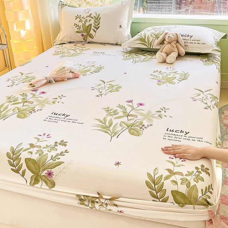 KTX-791635 Cartoon Anime Pure Cotton Fitted Bed Sheet - Multiple Sizes Available