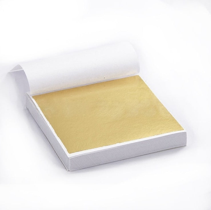 KTX-791763 Gold Foil Sheets - Metallic Coated Paper for Packaging and Decoration, 9x9 cm