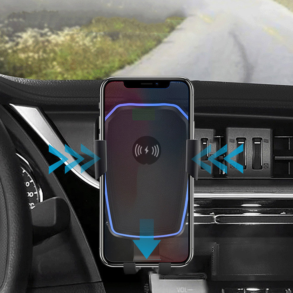 KTX-791891 Car Wireless Charger with Gravity Sensor and Micro USB Interface - 10W Output