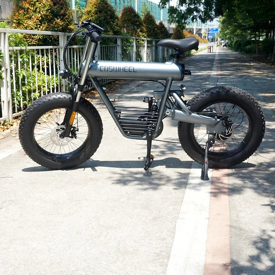 KTX-793683 20 Inch Fat Tire Electric Bicycle with 500W/1000W Motor, 48V, 7-Speed, Hydraulic Disc Brakes, Aluminum Alloy Frame