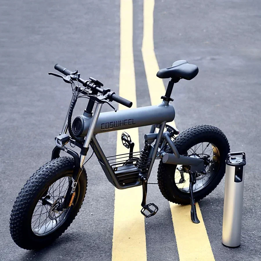 KTX-793683 20 Inch Fat Tire Electric Bicycle with 500W/1000W Motor, 48V, 7-Speed, Hydraulic Disc Brakes, Aluminum Alloy Frame