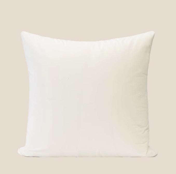 KTX-793939 Antique Style Square Chenille Cushion with Embroidered Design - 45x45cm