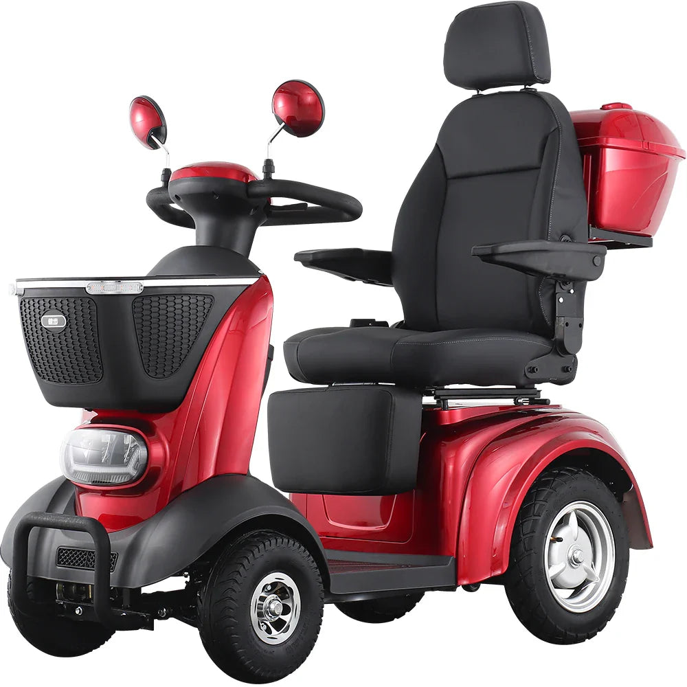KTX-794003 Four-Wheel Electric Tricycle with Magnetic Brake, 150kg Load Capacity, 48V20Ah Battery, and 20km/h Max Speed