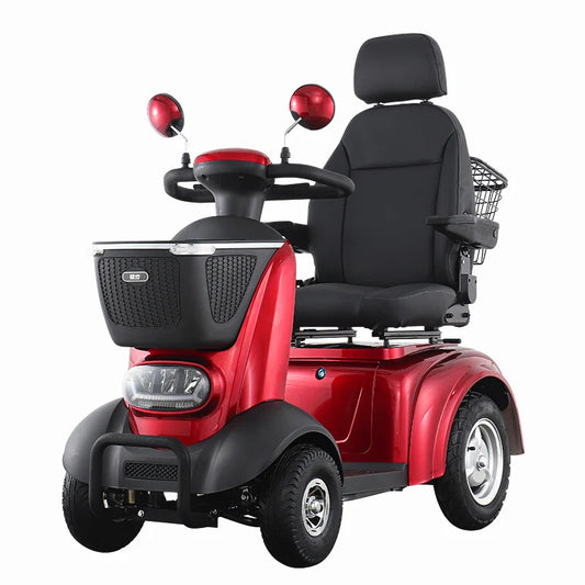 KTX-794003 Four-Wheel Electric Tricycle with Magnetic Brake, 150kg Load Capacity, 48V20Ah Battery, and 20km/h Max Speed