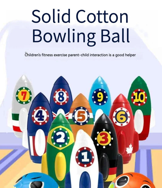 KTX-796115 Children's Bowling Toy Set for Indoor and Outdoor Fun – Eco-Friendly Material, Suitable for Ages 2 and Up