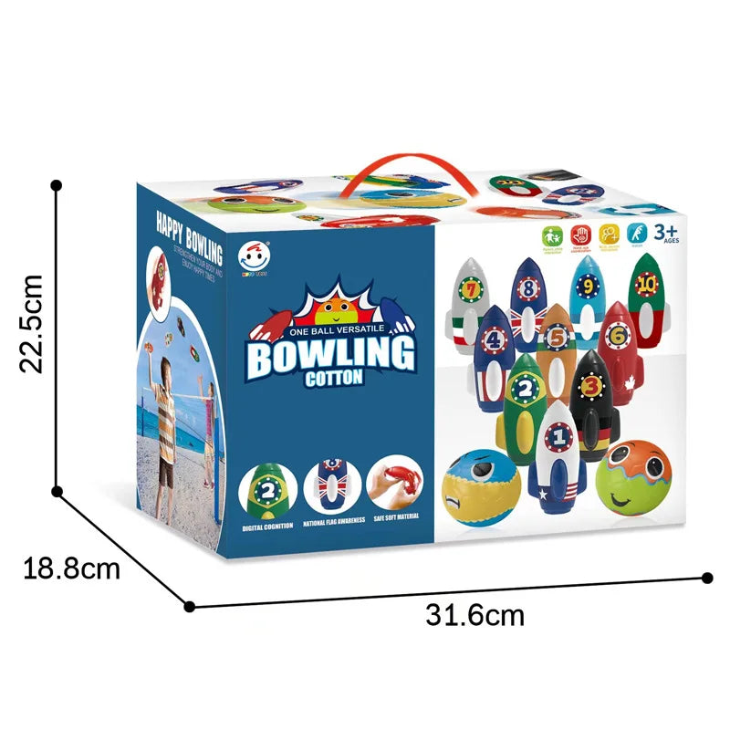KTX-796115 Children's Bowling Toy Set for Indoor and Outdoor Fun – Eco-Friendly Material, Suitable for Ages 2 and Up
